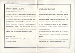 Stroud Hosp Campus + Elderly Care Unit 1996 a