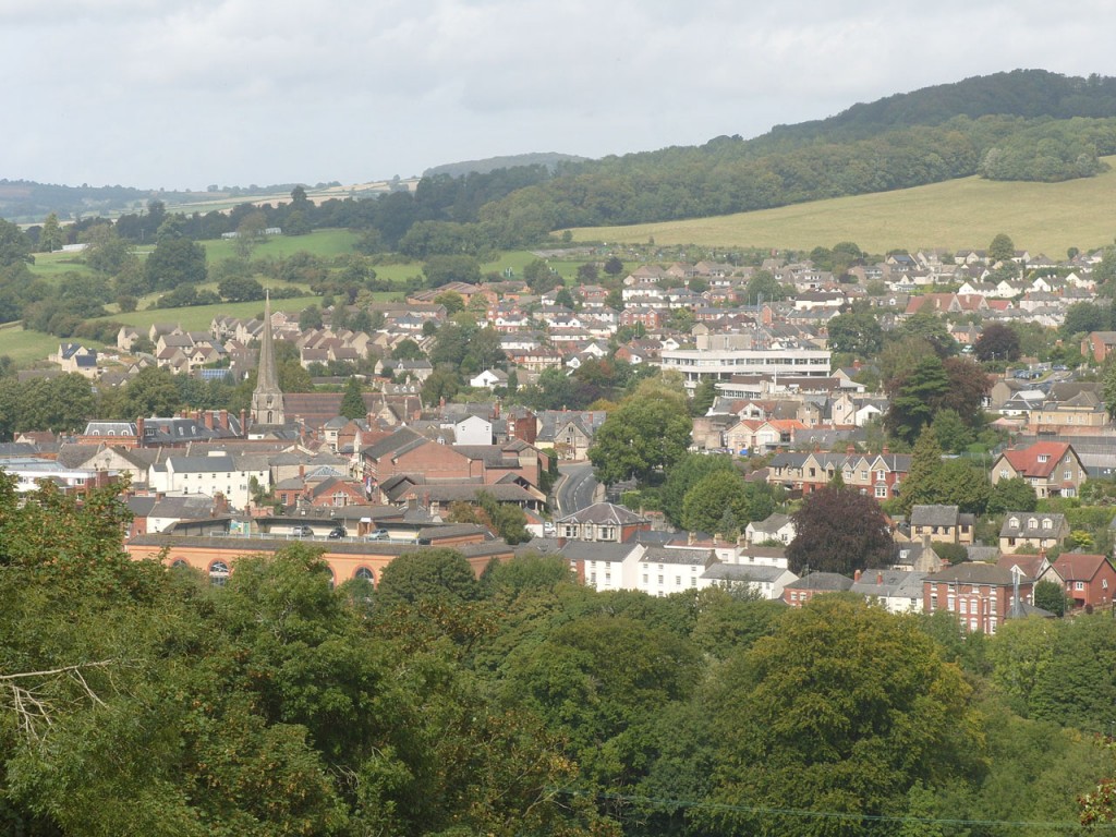 View from Butterrow Lane. Photo P Stevens Aug 2014