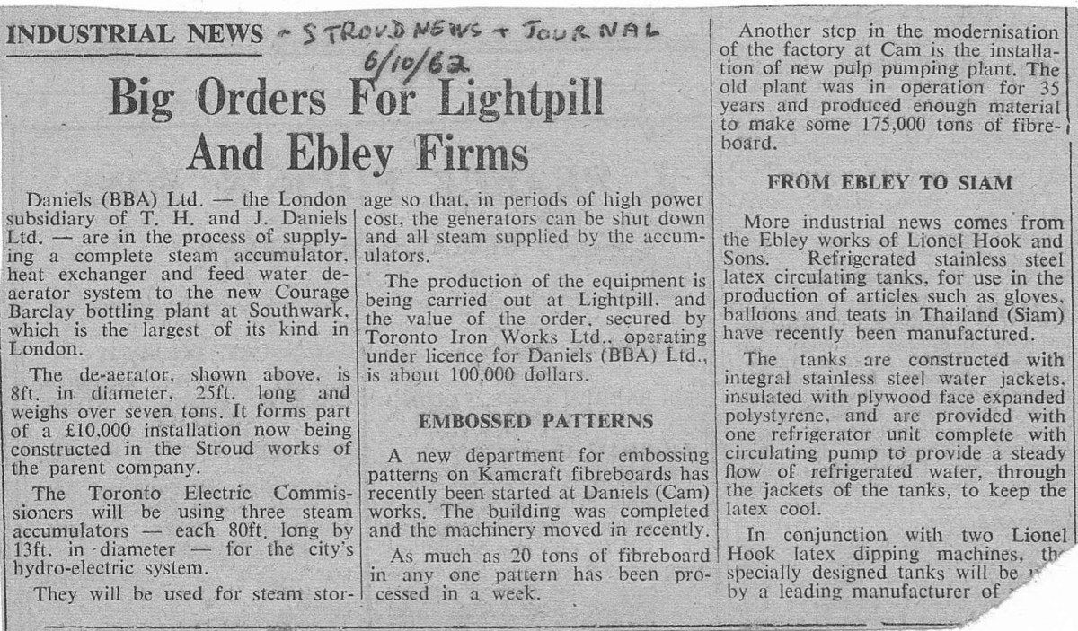 Daniels family and engineering company Stroud Local History Society