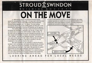 1991 Stroud & Swindon new HQ history 2