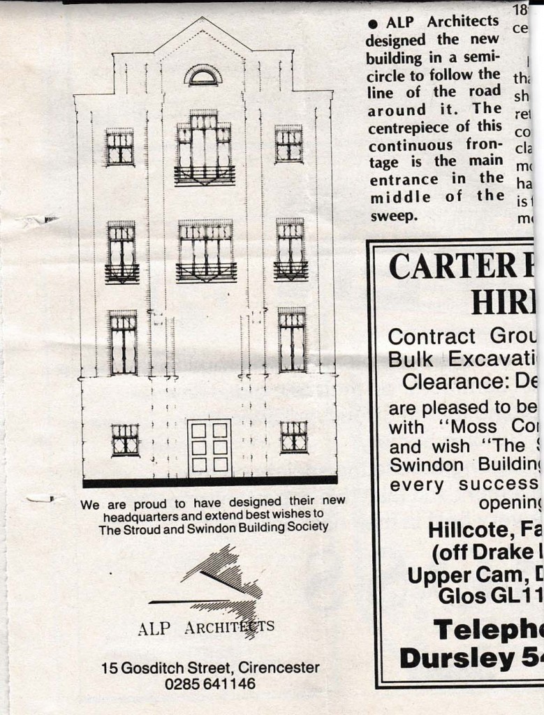 1991 Stroud & Swindon new HQ history 8