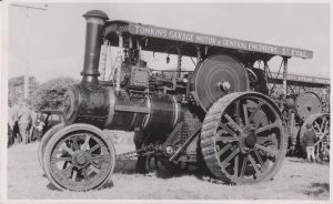 Burrell 4010 seen attending one of the early West of England steam rallies whilst in the ownership of Reg Tonkin of St Eval, Cornwall . Reg had added showman's fittings to the engine, these were removed from Burrell 3660 'Victor' that had been cut up some years earlier